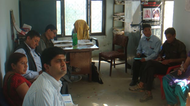 child club members from eight schools participating in meeting