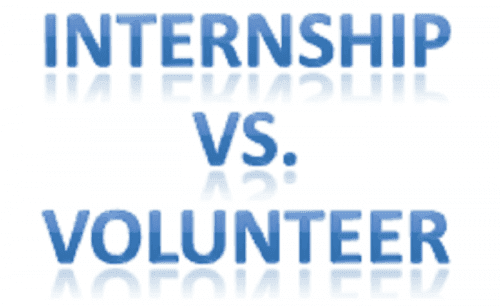 Volunteerism Vs Internship