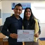 eisha getting certificate