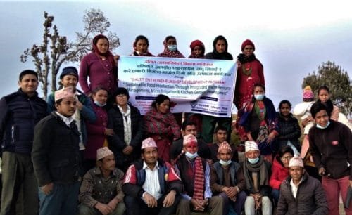 kitchen garden training group photo