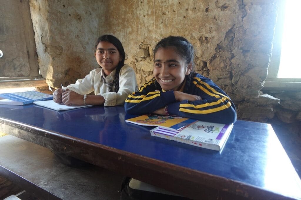 Kristina Diyali studying