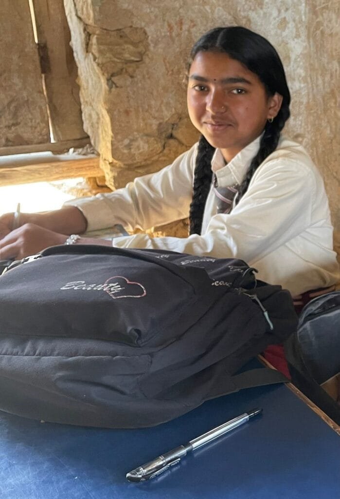 Manita Bishowkarma in school