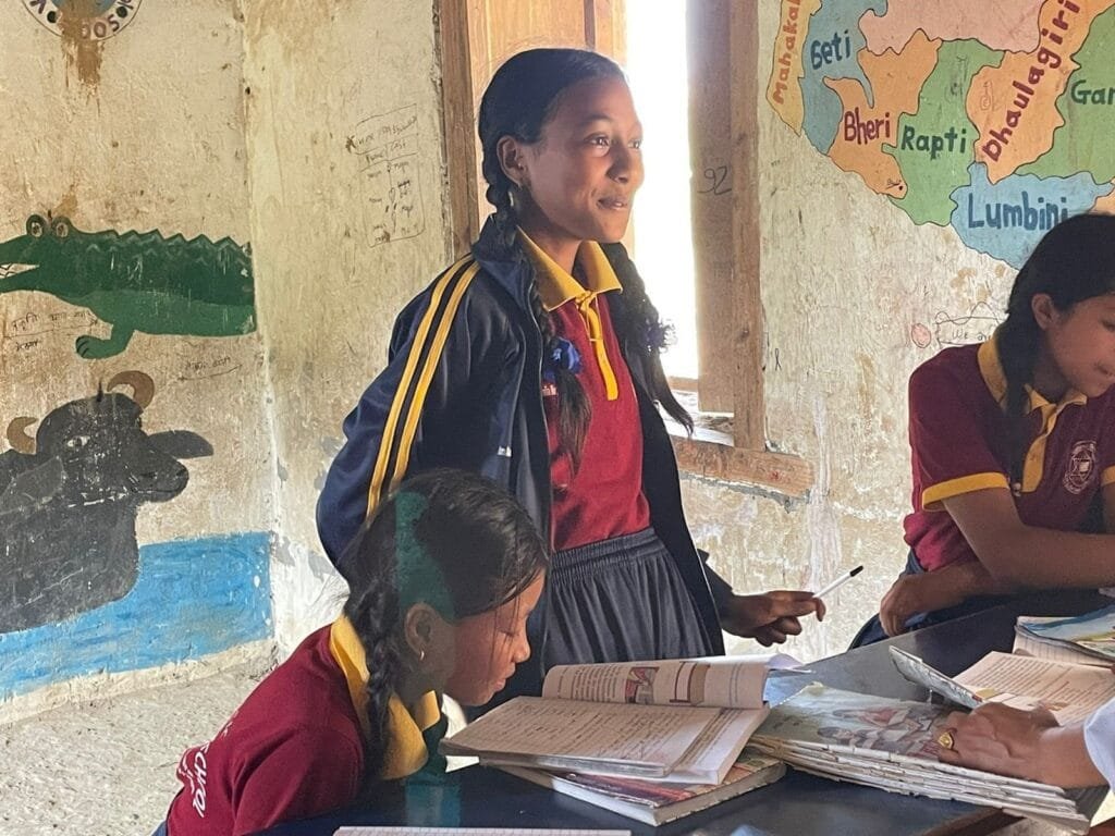 Sujata Bishowkarma at school